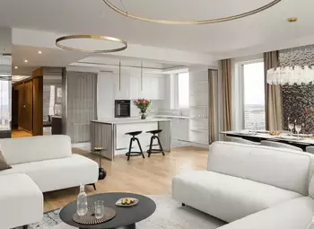 Blog - Kuchnia otwarta na salon - projekt strefy dziennej w apartamencie
